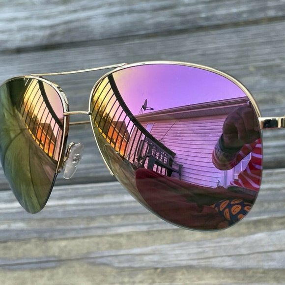 Victoria Beckham Accessories - Victoria Beckham Women Sunglasses Grad Flash Gold Tone Frame Eye Wear Shade Auth